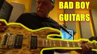 World class talent Mike Derhamer RIP demonstrates   Bad Boy Guitars Perry Fretz special guitar build