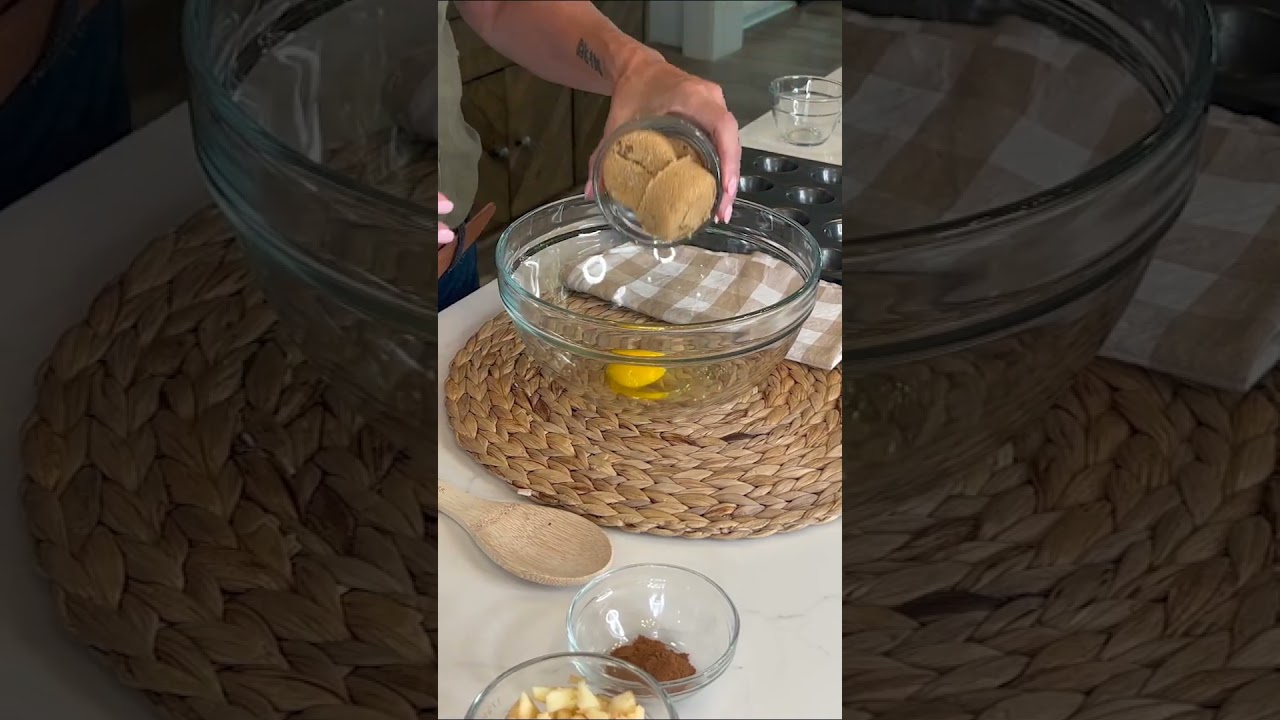 Bite Size Apple and Pecan Shortbread Cookie Cups