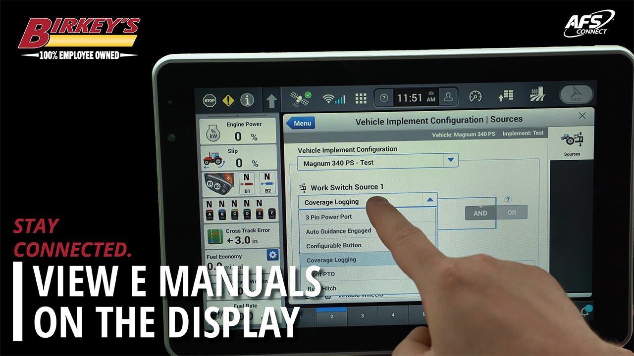 How To: View E Manuals on the Display | AFS Connect 1200 Display | Staying Connected with Birkey's