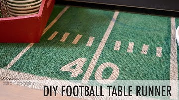 DIY Football Table Runner