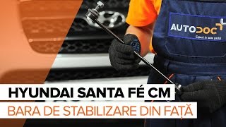 Montare Bieleta stabilizatoare spate stânga HYUNDAI SANTA FE: tutorial video