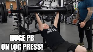 11yr Old Smashes HUGE PB's on CHEST Workout! ft. Eddie Hall