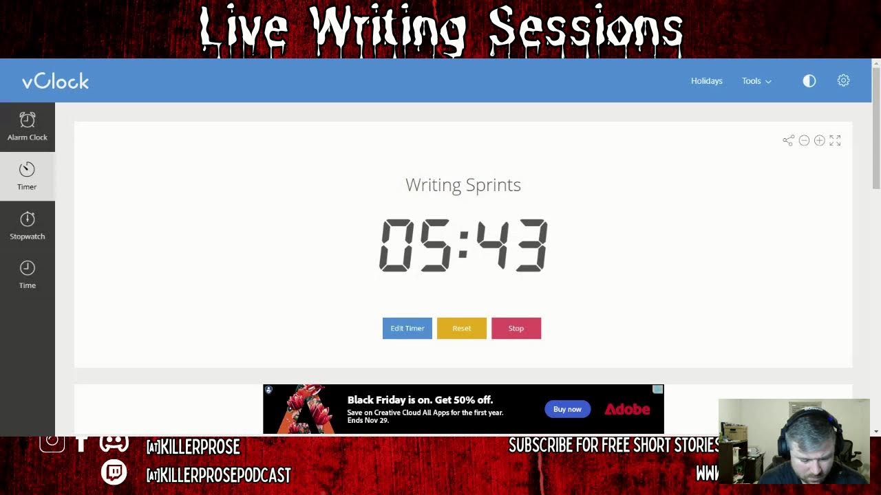Live Writing Sprints