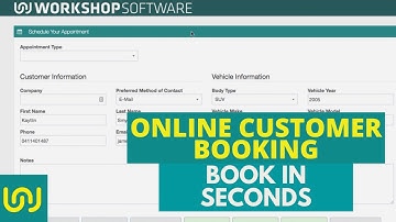 Customer Online Bookings Demo. Have your customers book into your Workshop In seconds.