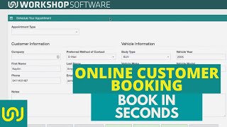 Customer Online Bookings Demo. Have your customers book into your Workshop In seconds. screenshot 2