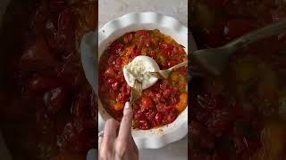 Tomato burrata dip 😮‍💨🍅