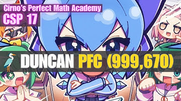 Cirno’s Perfect Math Academy CSP 17 — PFC (999,670) [DDR World]
