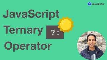 What is the ternary operator in JavaScript?