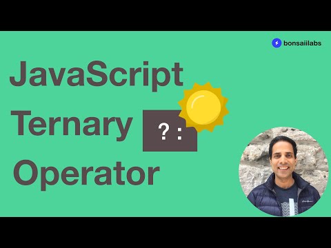 What is the ternary operator in JavaScript?