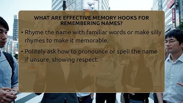 What Are Effective Memory Hooks For Remembering Names? - Beyond Borders Etiquette