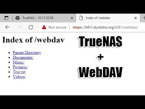 How to create a Web sharing Data on TrueNAS with WebDAV