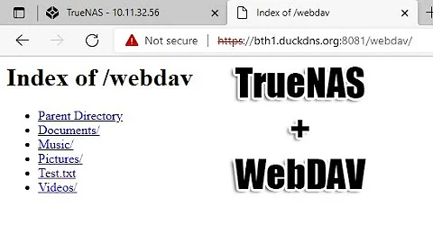 How to create a Web sharing Data on TrueNAS with WebDAV