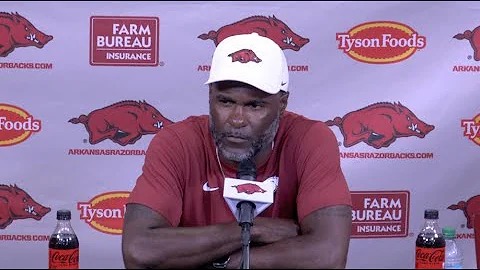 Arkansas Co-Defensive Coordinator Marcus Woodson Fall Camp Day 11 Recap
