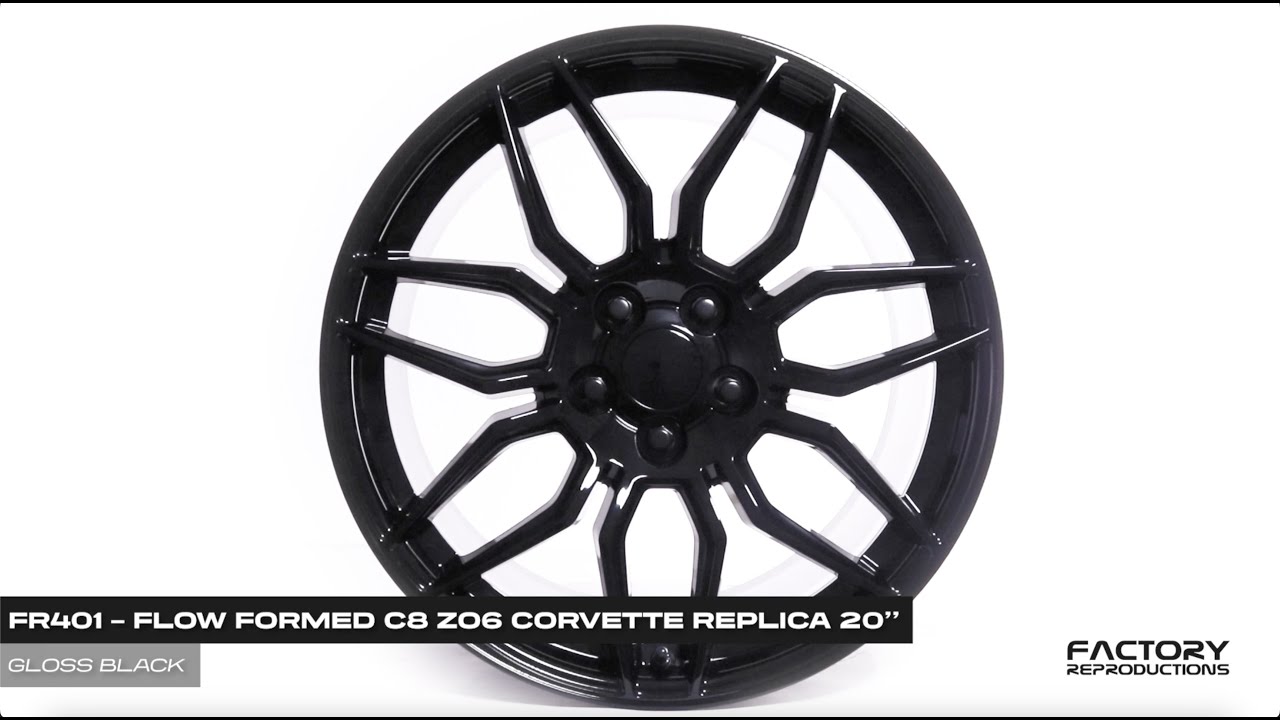 FR 401F – C8 ZO6 CORVETTE REPLICA WHEELS – GLOSS BLACK - Factory