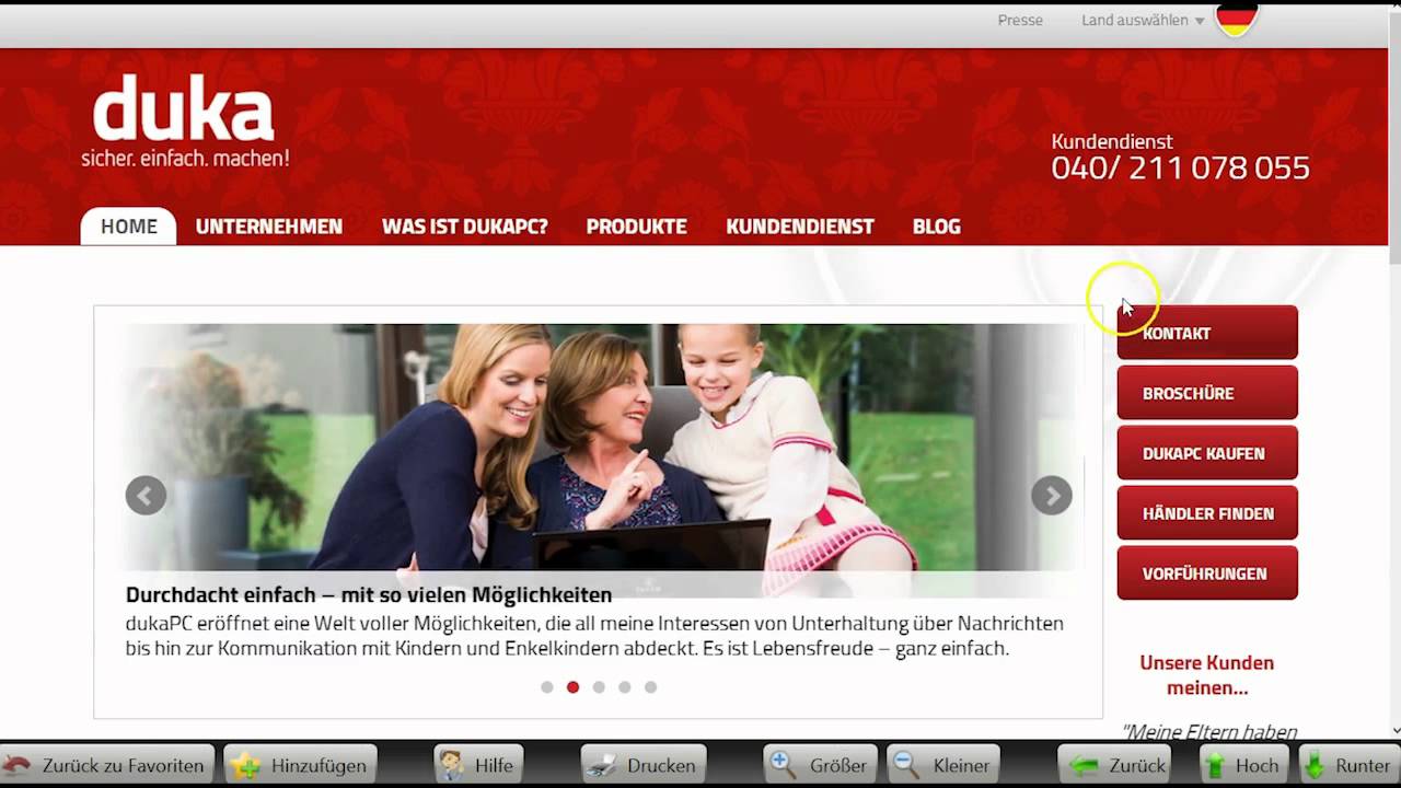 dukaPC - einfach und sicher! Das Internetmodul