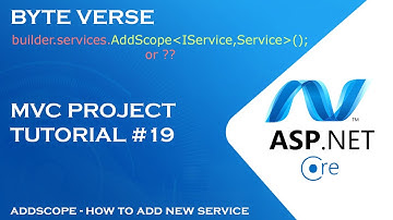 ASP.NET CORE MVC | How to add NEW SERVICE for Dependency Injection #19