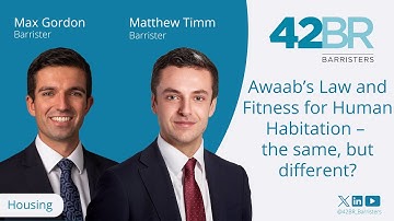Awaab’s Law and Fitness for Human Habitation – the same, but different?