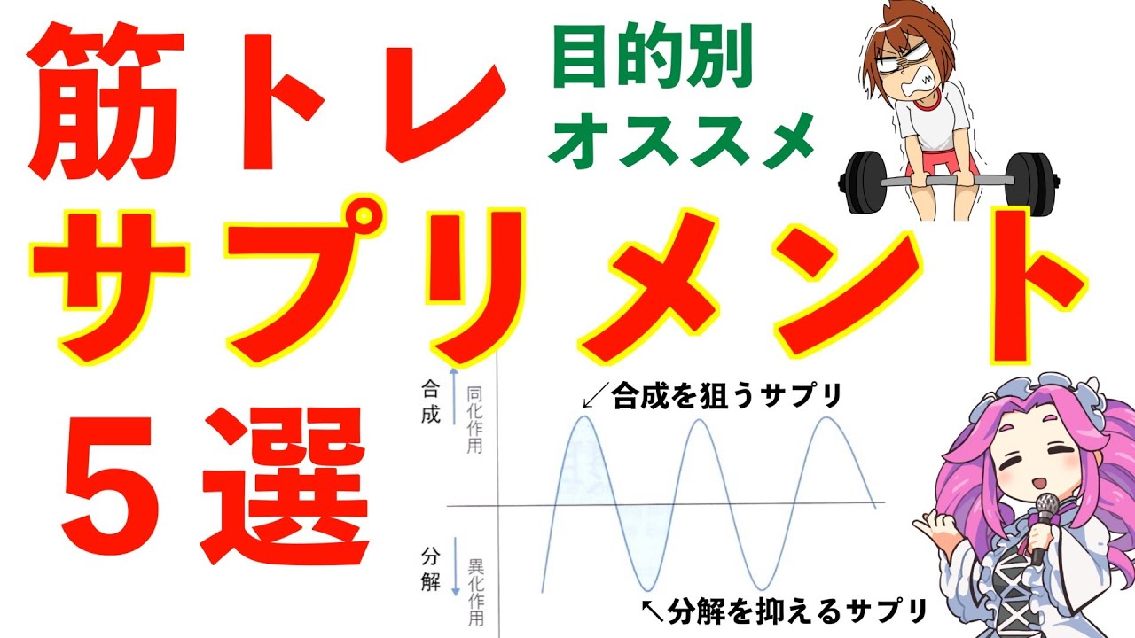 【目的別】筋トレする人におすすめのサプリ5選