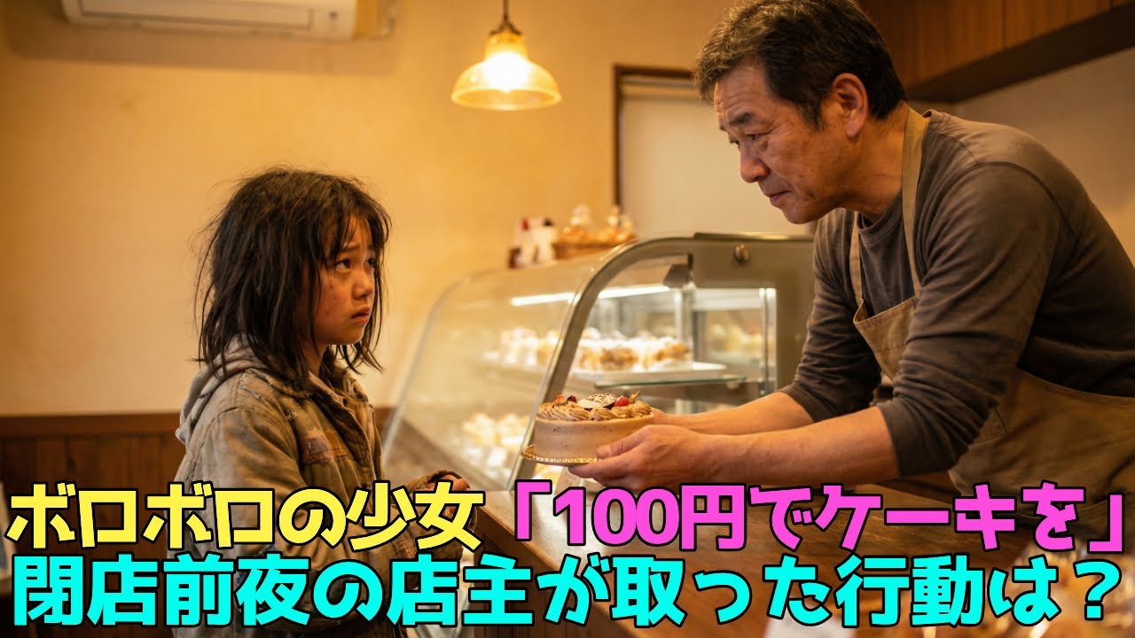 【感動】「100円でケーキください、ママの誕生日だから」震える手の11歳少女…廃業寸前の52歳パティシエが渡した430円のケーキが起こした奇跡