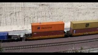 7 Union Pacific double stack at Summit eastbound.VOB