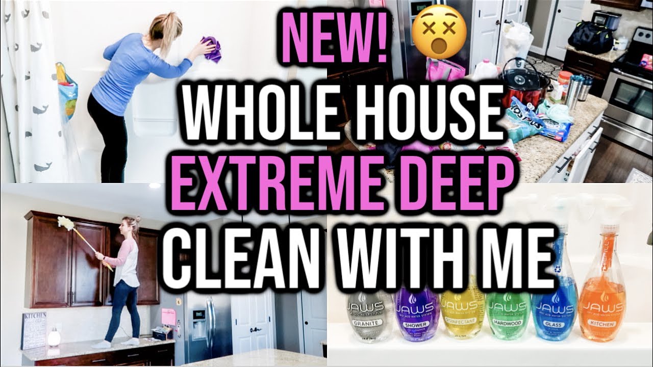 2020 EXTREME WHOLE HOUSE CLEAN WITH ME | ALL DAY CLEANING MOTIVATION ...