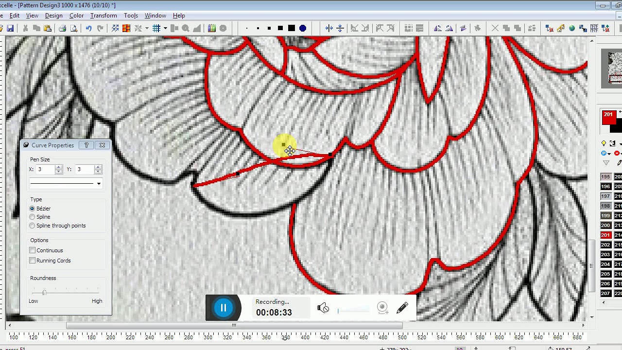 how to edit flower in ned graphics texcelle