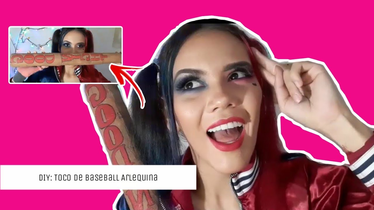 DIY: Taco de basebol Arlequina do zero ( Especial Halloween )