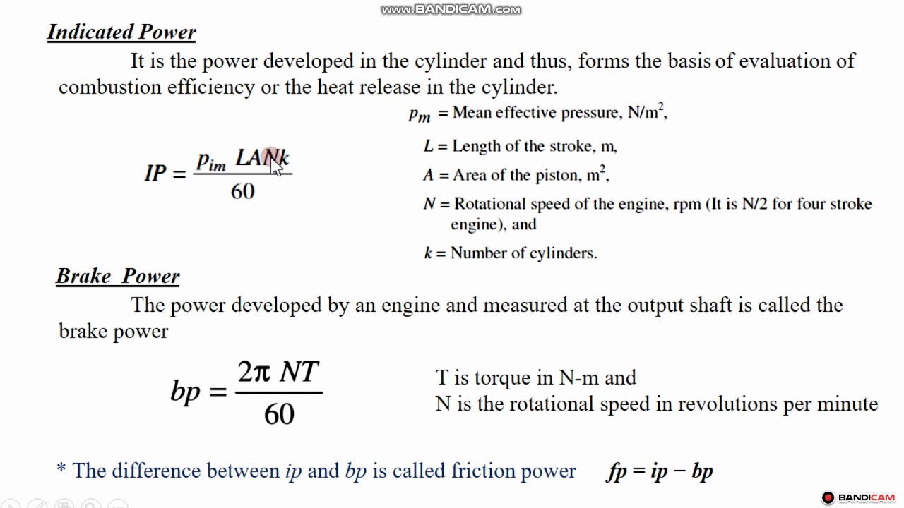 UNIT 4 Performance calculation for IC engine - YouTube