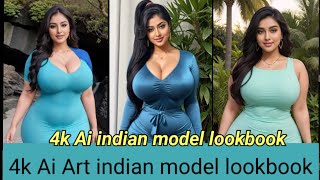 [4K]AI Art indian lookbook model| plus size indian model lookbook|Ai Art video#fashion#ailookbook