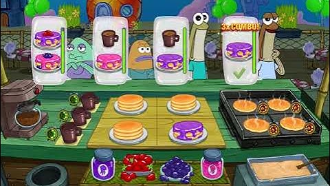 SpongeBob: Krusty Cook-Off - Pancake Stand - Level 30 - No Boosters - FULL STORY - CaroGamesNL