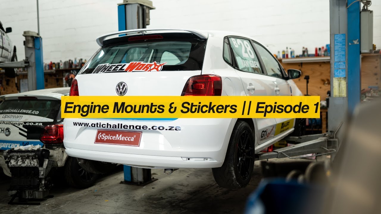 2L 8V Polo 6 (NEW Race Car Series) Fitting the Engine Mounts & Stickers ...