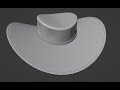 Blender cowboy hat modeling easily  part1