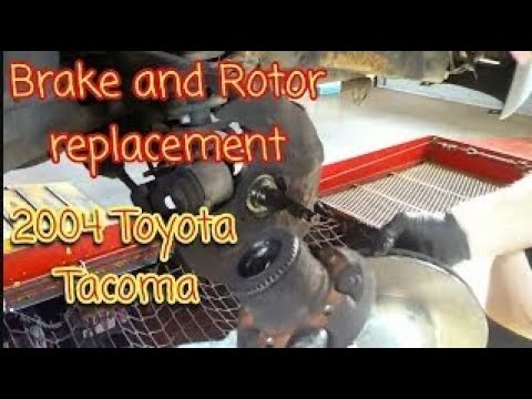 How to replace front brakes and rotors | 2004 Toyota Tacoma - YouTube