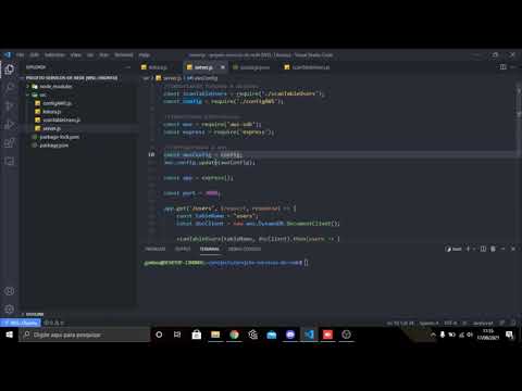 API em Node.js utilizando o banco NoSql DynamoDB