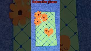 greeting card making ideas||how to make new year greeting card shortsdiy viralvideotrending.