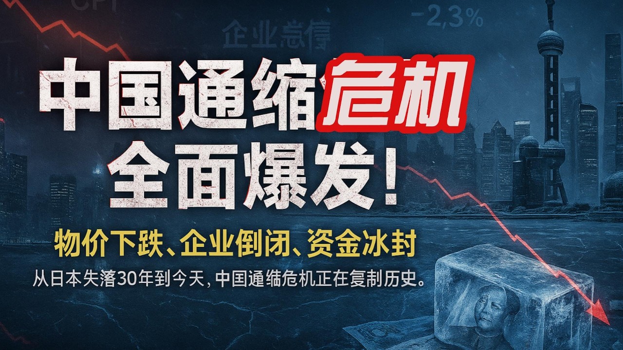 警惕！中国通缩正在全面爆发，你的钱正变“沉”！企业在失血，市场在冻结警报拉响：2025通缩风暴：不是买不起，而是不敢买！#中国通缩 #cpi #通缩危机