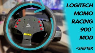 Logitech MOMO Racing Модификация на 900 градусов (+ Driving Force Shifter USB)
