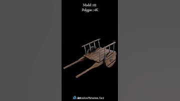 5 Chariot Game Ready #substancepainter #blender #wood#unrealengine  #chariot #carriage