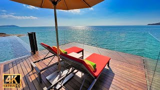 【マレーシア 4K】リッツカールトン・ランカウイ、シーサイドバー ラウンジジャズBGM｜Ritz-Carlton Langkawi Malaysia relaxing lounge Jazz