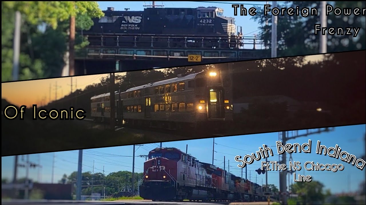 Railfanning South Bend Indiana! ft.The NS Chicago Line