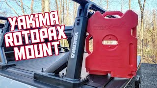 Installing the Yakima Rotopax mounting kit on Overhaul HD bed rack