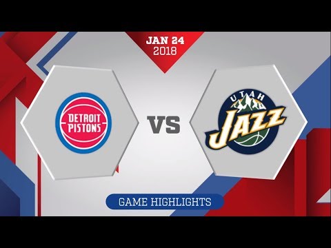 Utah Jazz vs. Detroit Pistons - January 24, 2018