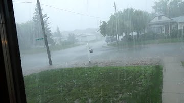 A Summer Flash of Rain in Estevan, Saskatchewan - July, 2013