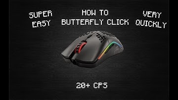 How to butterfly click on a Glorious Model O (Fast & Easy) (20+ cps)
