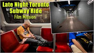 Late Night Toronto Subway - First Class section  Ride - Safe, Fast.