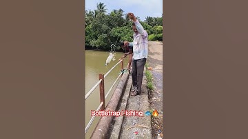 Bottletrap Fishing 😍🐟🔥 | bottle fishing 🎣😍 (बोइट मासा) | #shorts #viral #fishing #bottlefishing