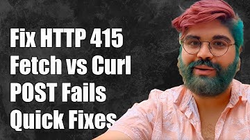 Fixing HTTP 415 Error: Why Fetch POST Fails While Curl Works