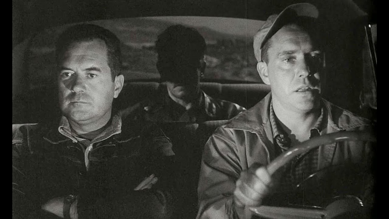 Movie The HitchHiker, (1953). With Edmond O'Brien, Frank Lovejoy, Dir Ida Lupino. (Noir/Crime