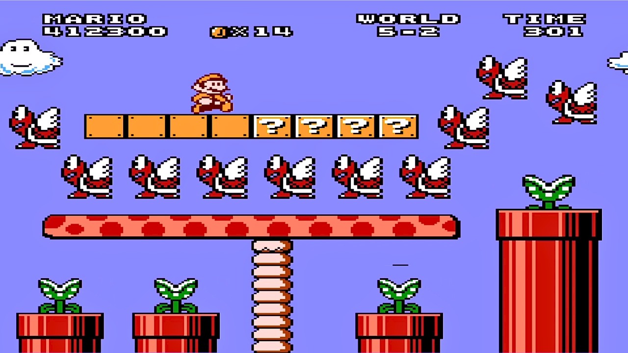 Mario Evolution World 5! Nes Super Mario Bros Walkthrough