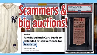 Sports card scammers! Big auctions! And investing is easy?! (Clearing the Bases)